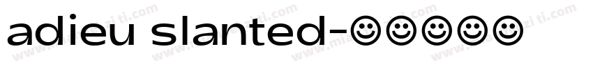 adieu slanted字体转换